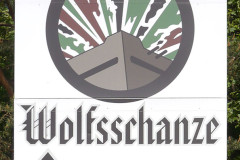Hinweisschild Wolfsschanze